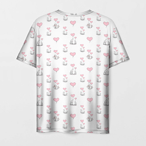 Мужская футболка Зверушки, родительская любовь / 3D-принт – фото 2