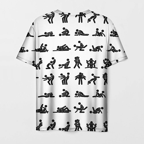 Мужская футболка Позы секса из камасутры / 3D-принт – фото 2