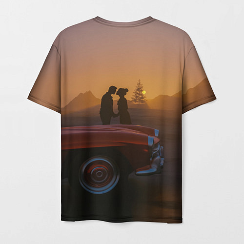 Мужская футболка Романтическое свидание / 3D-принт – фото 2