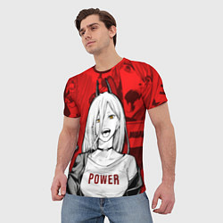 Футболка мужская Chainsaw Man: Power, цвет: 3D-принт — фото 2