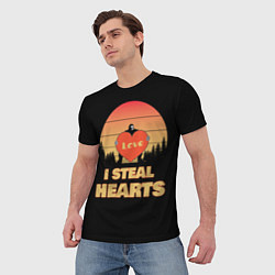 Футболка мужская I steal hearts, цвет: 3D-принт — фото 2
