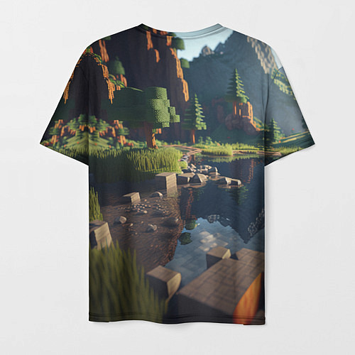 Мужская футболка Minecraft real life / 3D-принт – фото 2