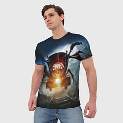 Футболка мужская Charles choo choo, цвет: 3D-принт — фото 2