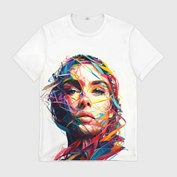 Футболка мужская Взгляд на исскуство, цвет: 3D-принт