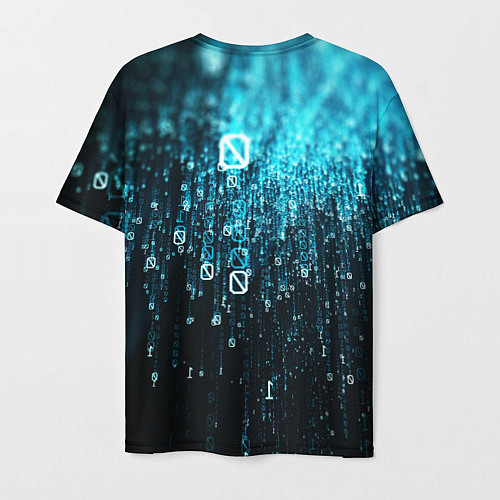 Мужская футболка Двоичный код / 3D-принт – фото 2