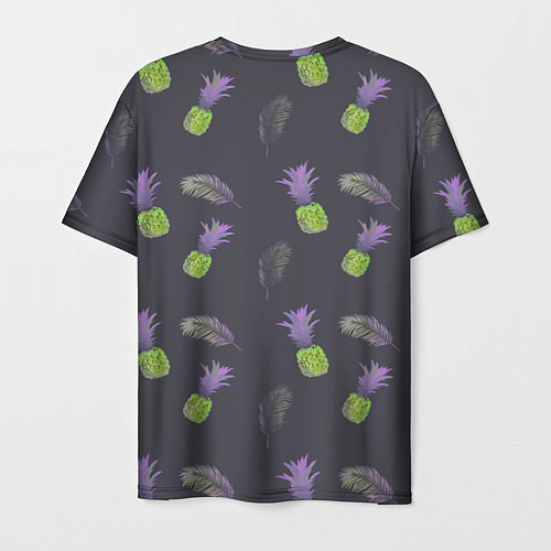 Мужская футболка Паттерн с ананасами / 3D-принт – фото 2