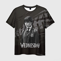 Футболка мужская Wednesday black and white, цвет: 3D-принт
