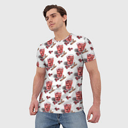 Футболка мужская Глинтвейн с корицей, цвет: 3D-принт — фото 2