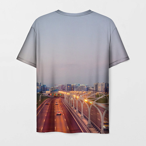 Мужская футболка Санкт-Петербург: Васильевский остров / 3D-принт – фото 2
