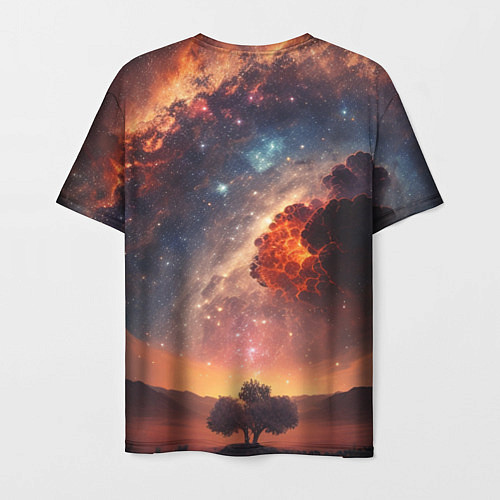 Мужская футболка Космос и звезды в закатном небе / 3D-принт – фото 2