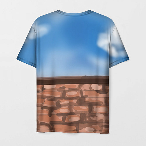 Мужская футболка Леви у кирпичной стены / 3D-принт – фото 2