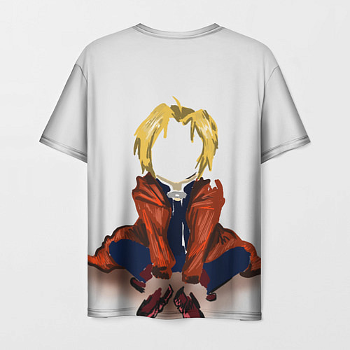 Мужская футболка Fullmetal Alchemist минимализм и надпись / 3D-принт – фото 2