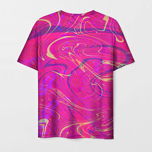 Мужская футболка Розовая абстракция / 3D-принт – фото 2