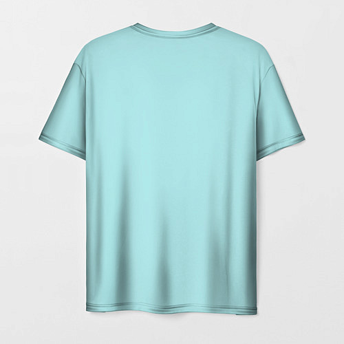 Мужская футболка Ключик к замочку голубой / 3D-принт – фото 2