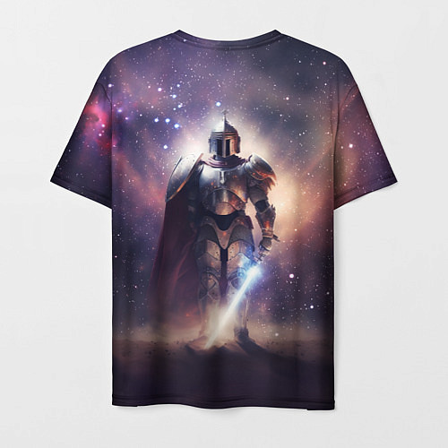 Мужская футболка Космический рыцарь / 3D-принт – фото 2