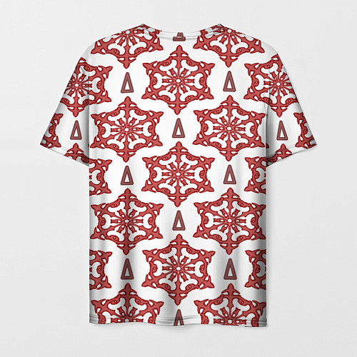 Мужская футболка Треугольник и круглый орнамент / 3D-принт – фото 2