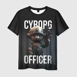 Футболка мужская Cyborg officer, цвет: 3D-принт