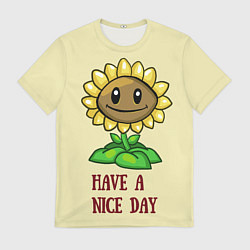 Футболка мужская Веселый подсолнух, цвет: 3D-принт