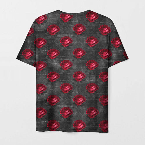 Мужская футболка Уэнсдэй розы / 3D-принт – фото 2