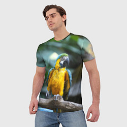 Футболка мужская Красавец попугай, цвет: 3D-принт — фото 2