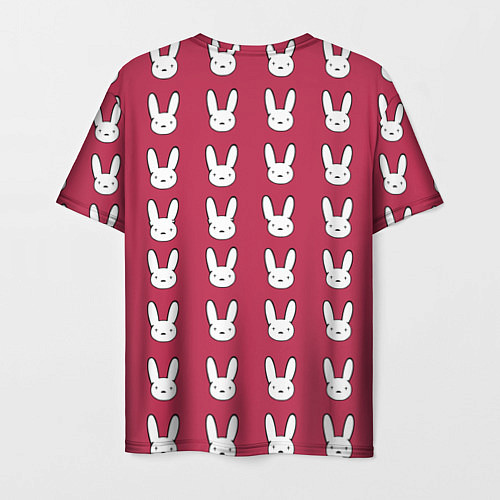 Мужская футболка Bunny Pattern red / 3D-принт – фото 2