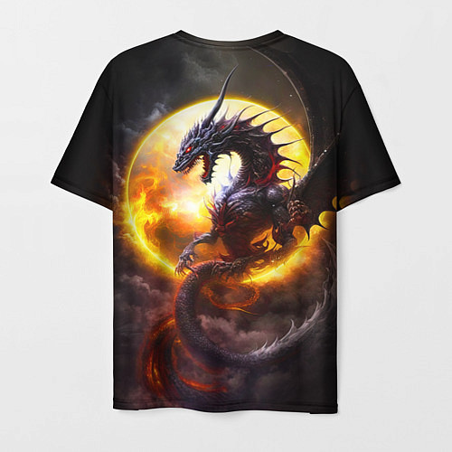 Мужская футболка Звездный дракон / 3D-принт – фото 2
