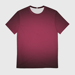 Футболка мужская Градиент светлая марсала с переходом в черный, цвет: 3D-принт