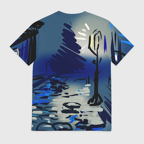 Мужская футболка Строки Блока / 3D-принт – фото 2