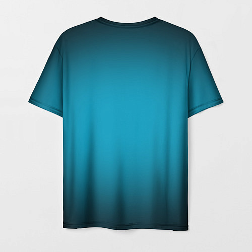Мужская футболка Изумрудный градиент / 3D-принт – фото 2