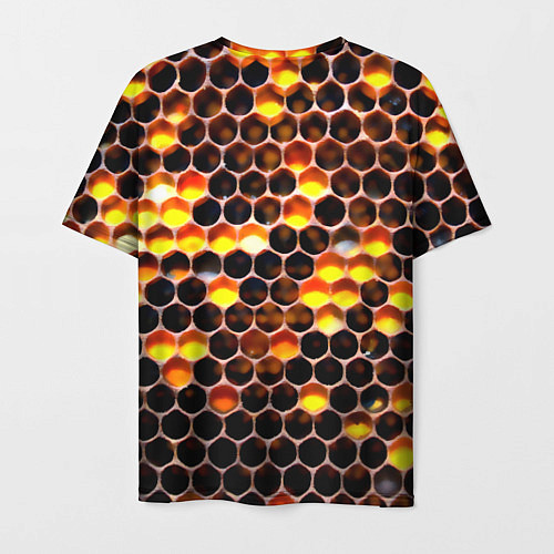 Мужская футболка Медовые пчелиные соты / 3D-принт – фото 2