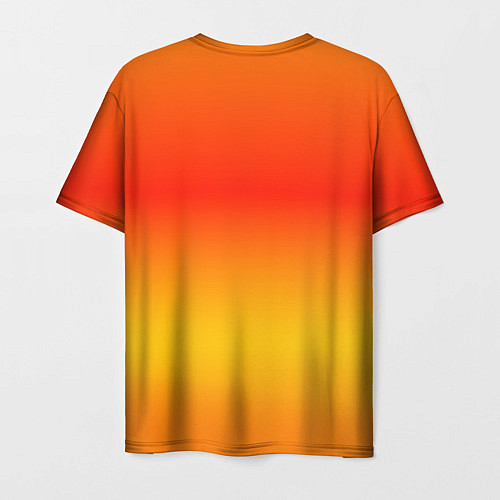 Мужская футболка Переливы оранжевого / 3D-принт – фото 2