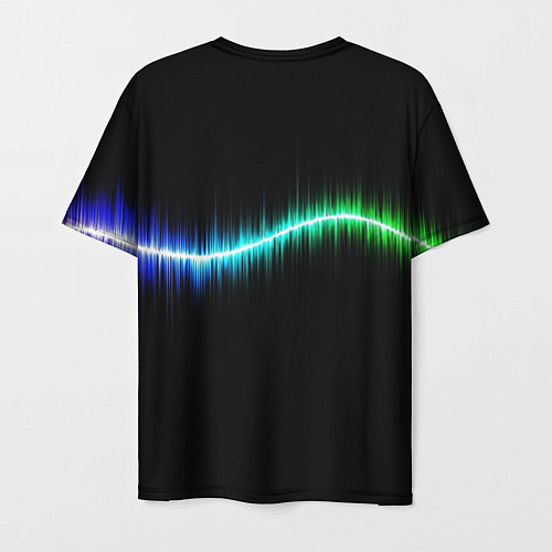Мужская футболка Неоновый разрез Neon / 3D-принт – фото 2