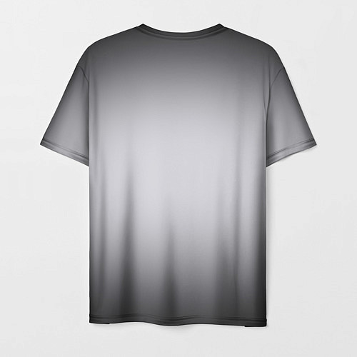 Мужская футболка Серебристый градиент / 3D-принт – фото 2