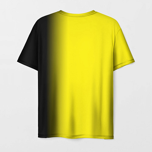 Мужская футболка И черный и желтый / 3D-принт – фото 2