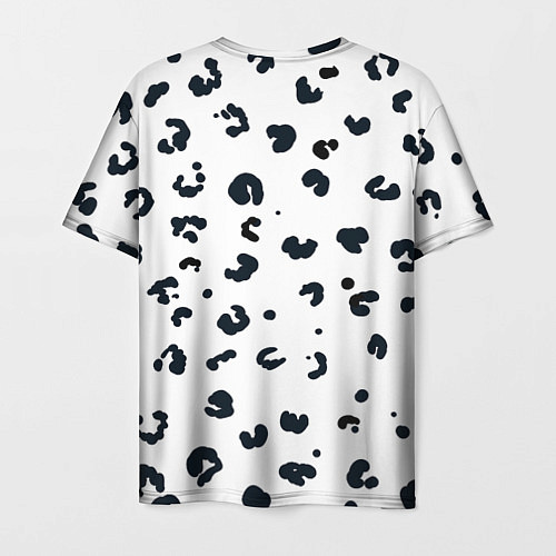 Мужская футболка Снежный барсик / 3D-принт – фото 2