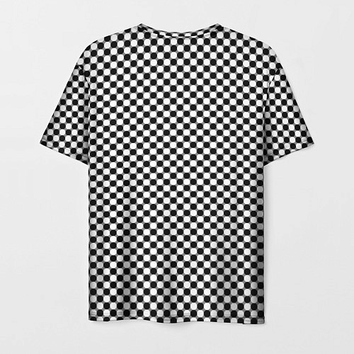 Мужская футболка Шахматная клетка иллюзия / 3D-принт – фото 2