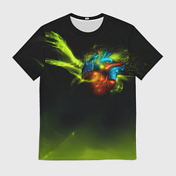 Футболка мужская Сердце стихии, цвет: 3D-принт