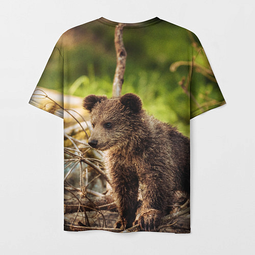 Мужская футболка Медвежонок красавец / 3D-принт – фото 2