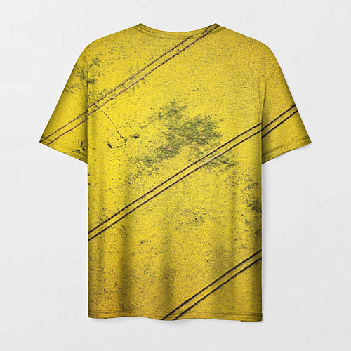 Мужская футболка Абстрактная ярко-золотая текстура / 3D-принт – фото 2