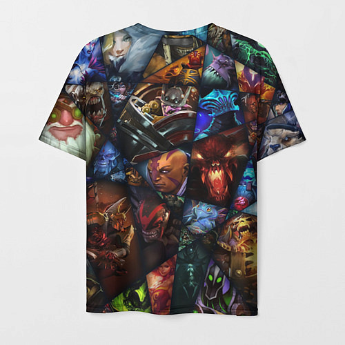 Мужская футболка Мозаика персонажи Dota 2 / 3D-принт – фото 2