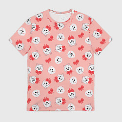 Футболка мужская Белые милые медвежата, цвет: 3D-принт