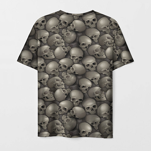 Мужская футболка Стена черепов / 3D-принт – фото 2