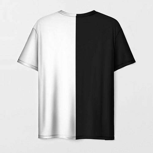 Мужская футболка Black - white / 3D-принт – фото 2