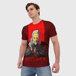Футболка мужская The witcher simpson, цвет: 3D-принт — фото 2