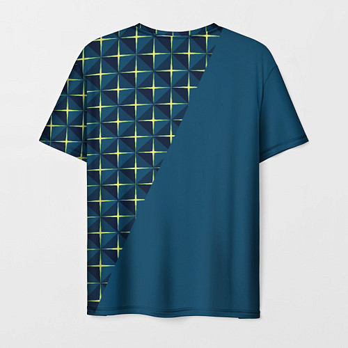 Мужская футболка Геометрические звёзды / 3D-принт – фото 2