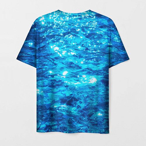 Мужская футболка Тарталья на фоне воды / 3D-принт – фото 2