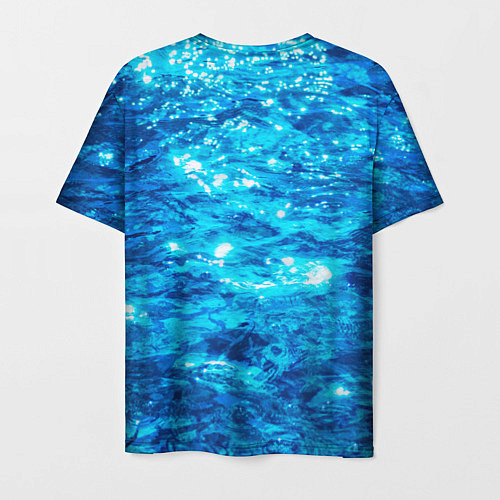 Мужская футболка Текстура воды / 3D-принт – фото 2