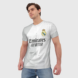 Футболка мужская ФК Реал Мадрид, цвет: 3D-принт — фото 2