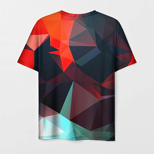 Мужская футболка Абстрактное стекло осколки / 3D-принт – фото 2
