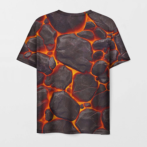 Мужская футболка Каменная лава / 3D-принт – фото 2